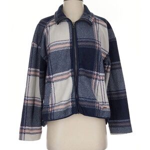 O’Neill Plaid Women's Jacket in Navy and Pink Small